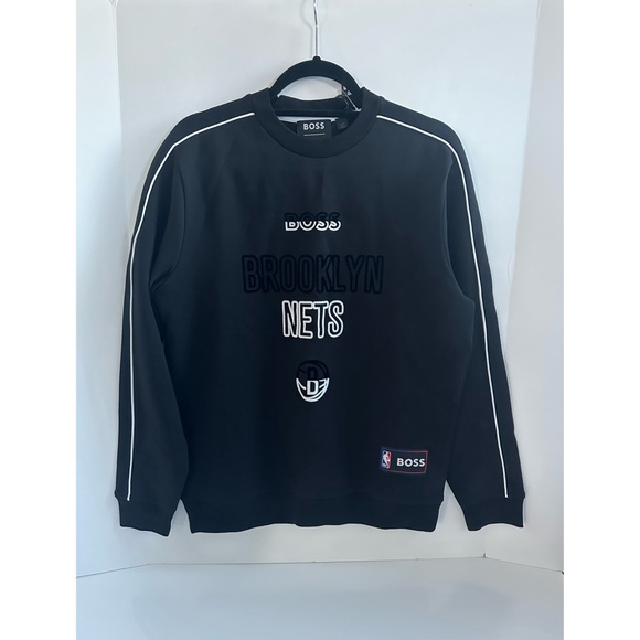 NWT HUGO BOSS NBA Brooklyn Nets Sweatshirt - Picture 1 of 11